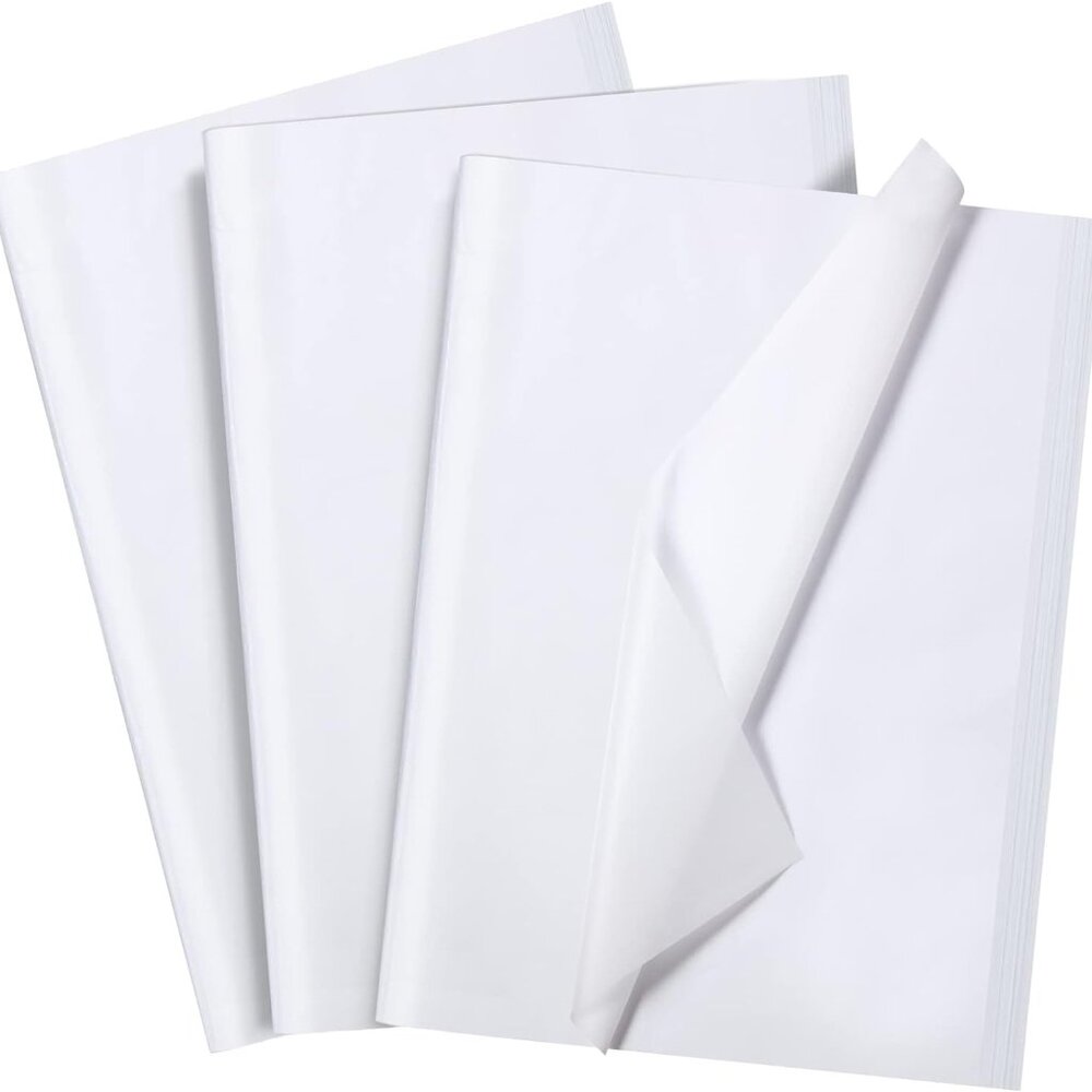 Greenii 500 pcs (480+20 free) White Tissue Paper - 20" x 30" Wrapping Tissue
